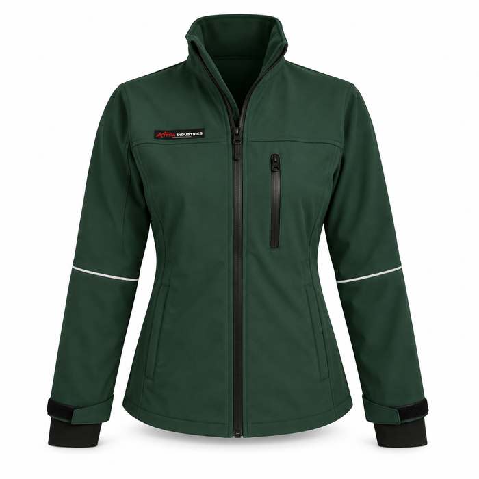 ATTIA Women's Full-Zip Outdoor Jacket – Forest Green