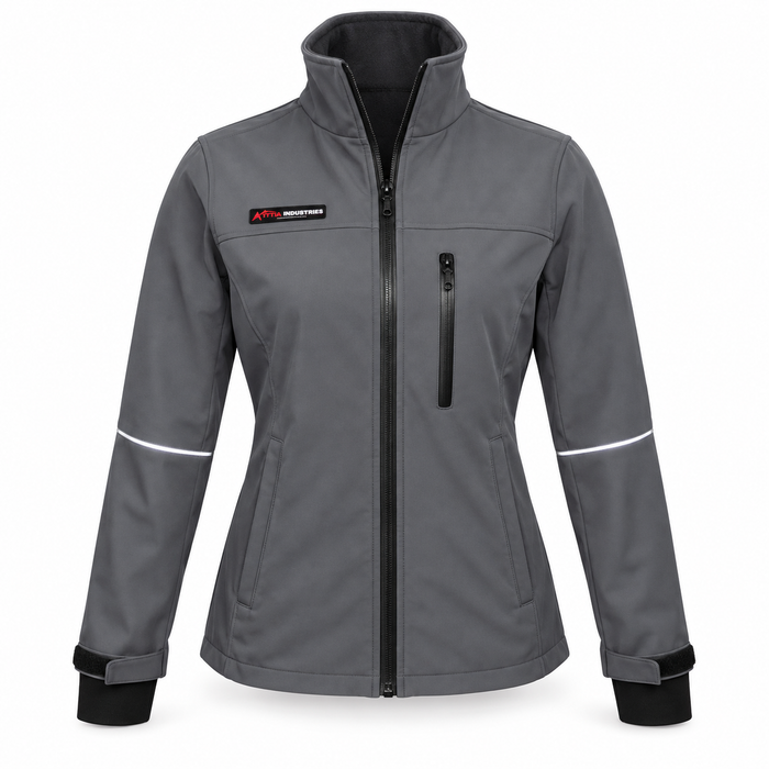 ATTIA Women's Full-Zip Outdoor Jacket – Grey