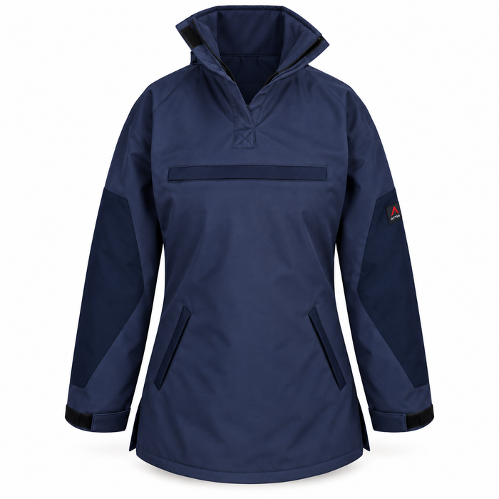 ATTIA Women's Pullover Outdoor Jacket – Navy
