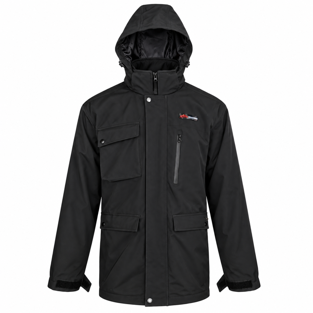 ATTIA Men's Hooded Field Jacket – Black