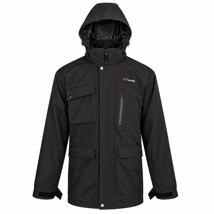 ATTIA Men's Hooded Field Jacket – Black