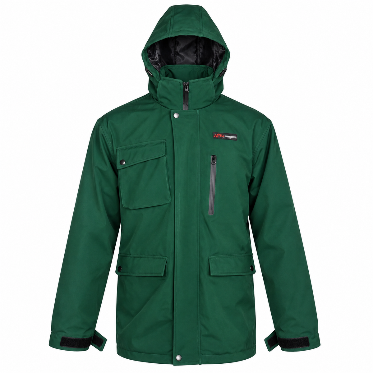 ATTIA Men's Hooded Field Jacket – Forest Green