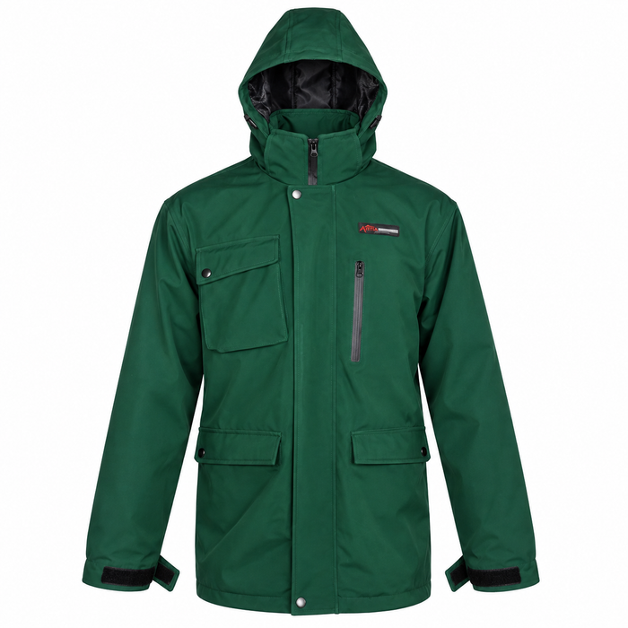 ATTIA Men's Hooded Field Jacket – Forest Green