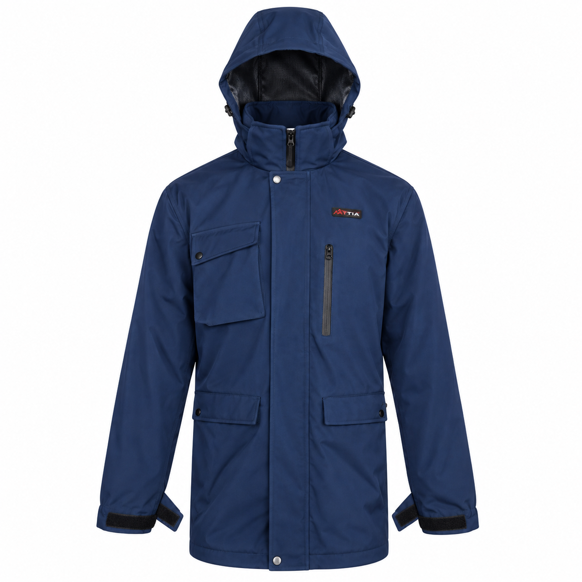 ATTIA Men's Hooded Field Jacket – Navy