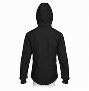 ATTIA hooded jacket – Black, back view (digital visualisation)