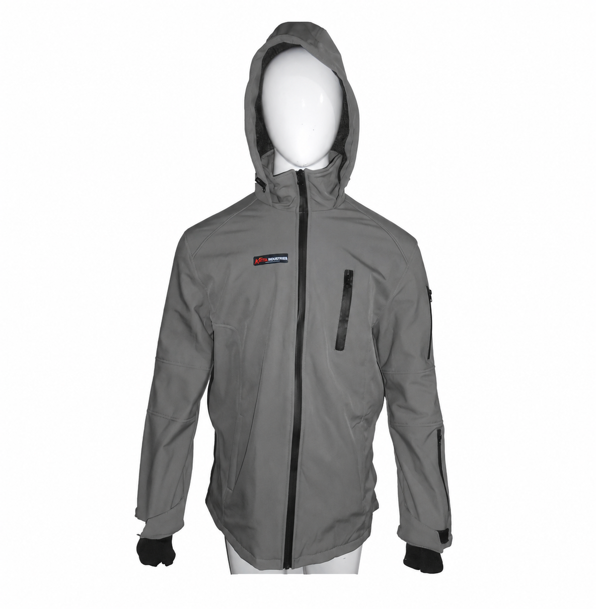 ATTIA Men's Hooded Outdoor Jacket – Grey