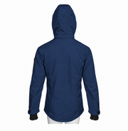 ATTIA hooded jacket – Navy, back view (digital visualisation)