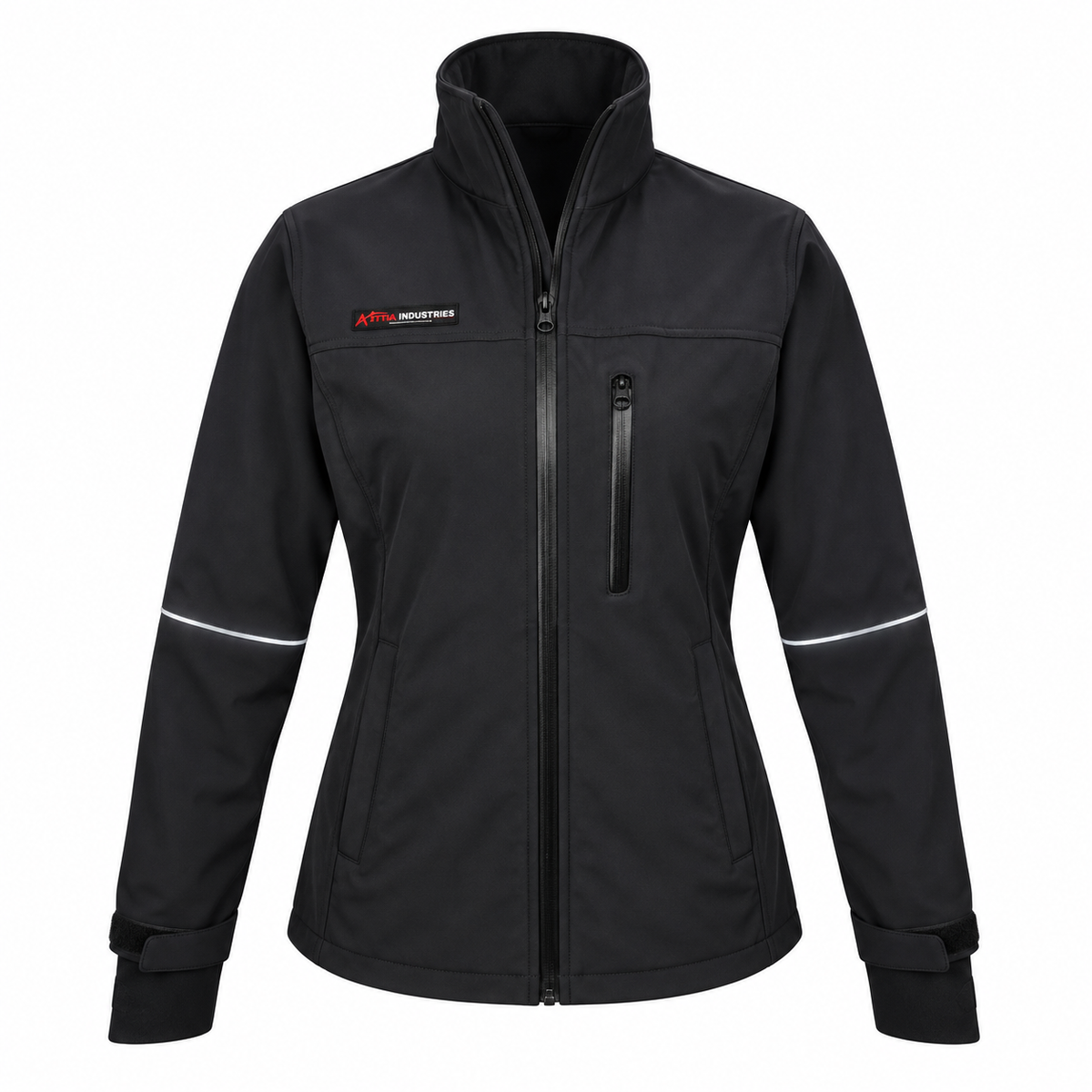 ATTIA Women's Full-Zip Outdoor Jacket – Black