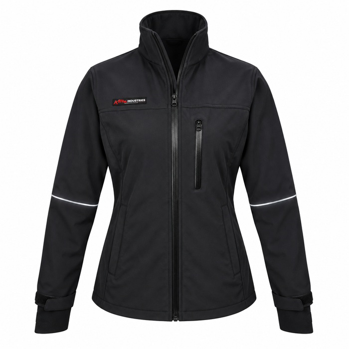 ATTIA Women's Full-Zip Outdoor Jacket – Black