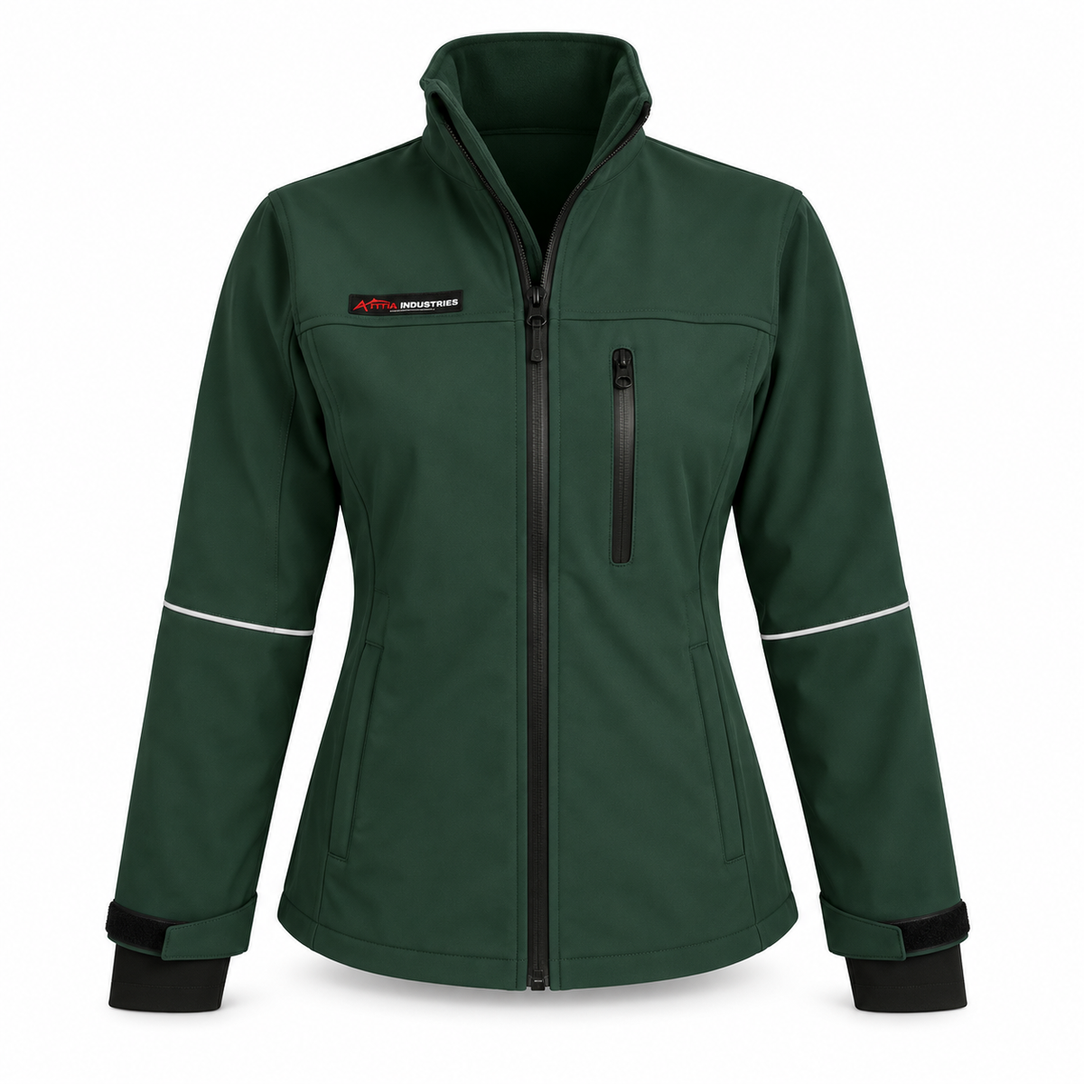 ATTIA Women's Full-Zip Outdoor Jacket – Forest Green