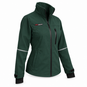 ATTIA women's full-zip jacket in Forest Green, side view — AI visualisation; inferred construction