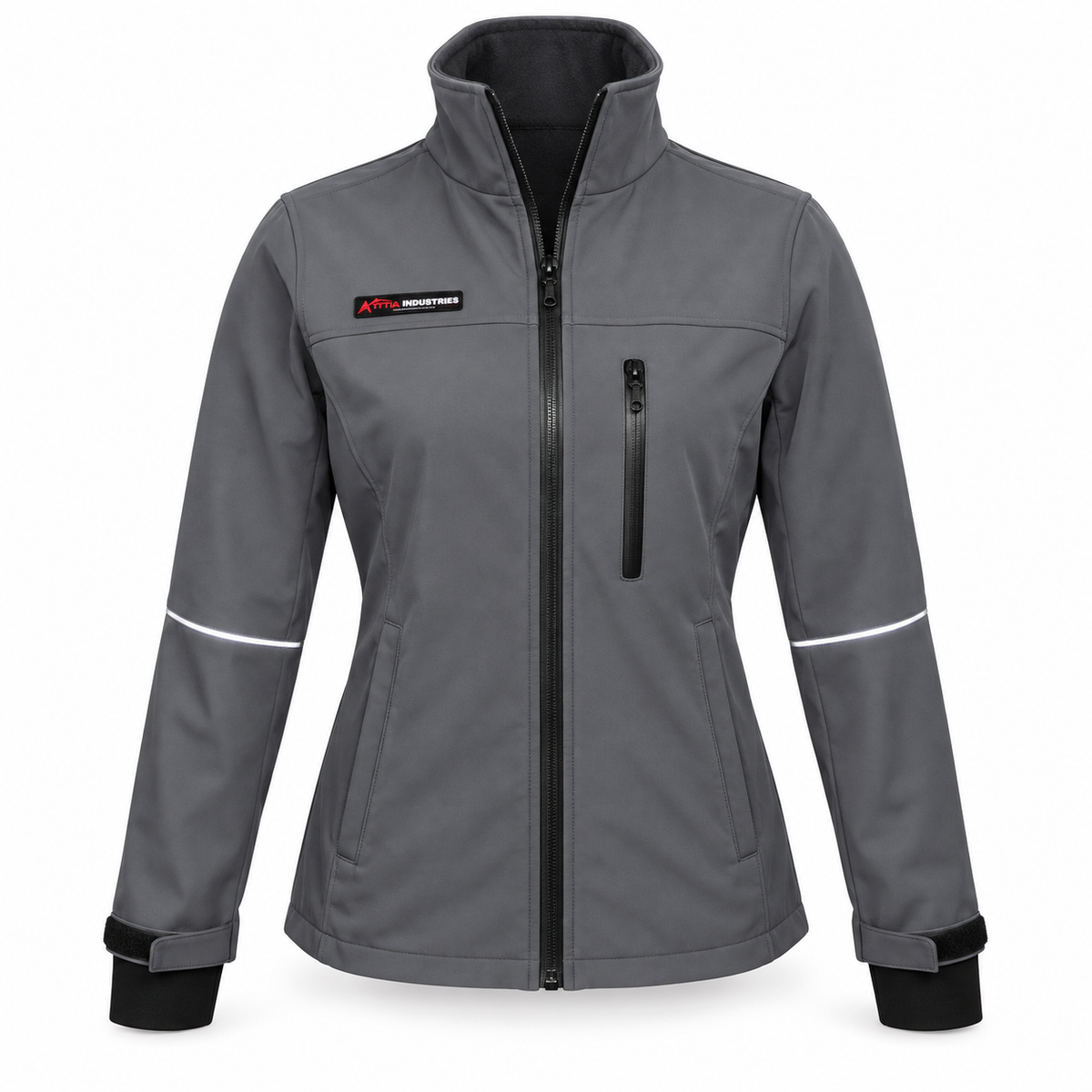 ATTIA Women's Full-Zip Outdoor Jacket – Grey