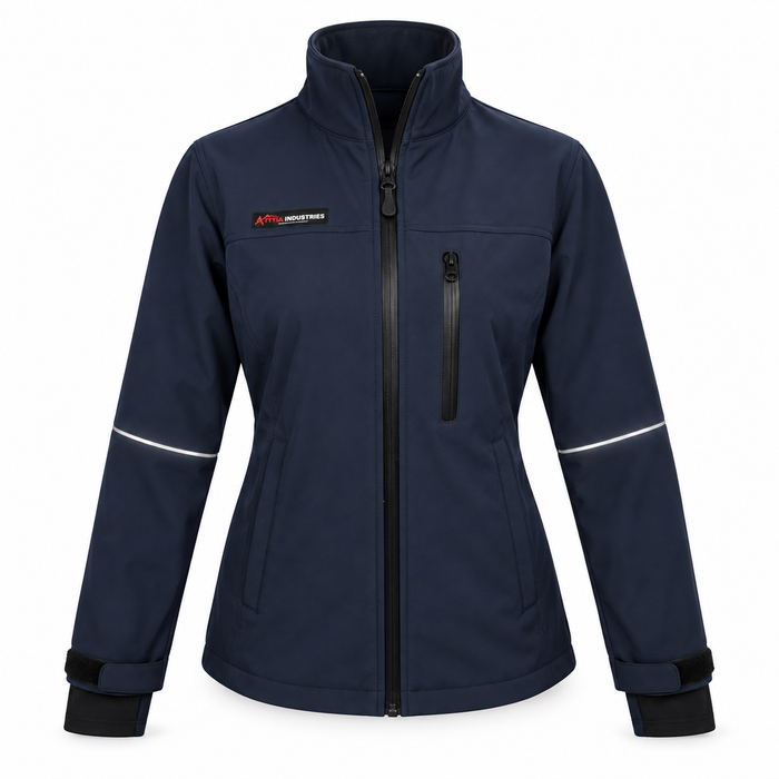 ATTIA Women's Full-Zip Outdoor Jacket – Navy
