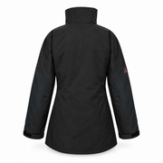 ATTIA women's pullover jacket in Black, back view — AI visualisation; inferred construction