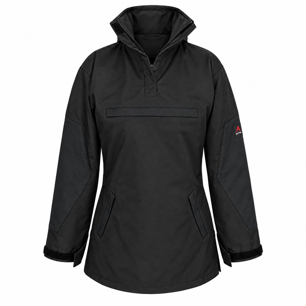 ATTIA Women's Pullover Outdoor Jacket – Black