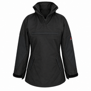 ATTIA women's pullover jacket in Black, front view — AI visualisation