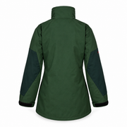 ATTIA women's pullover jacket in Forest Green, back view — AI visualisation; inferred construction