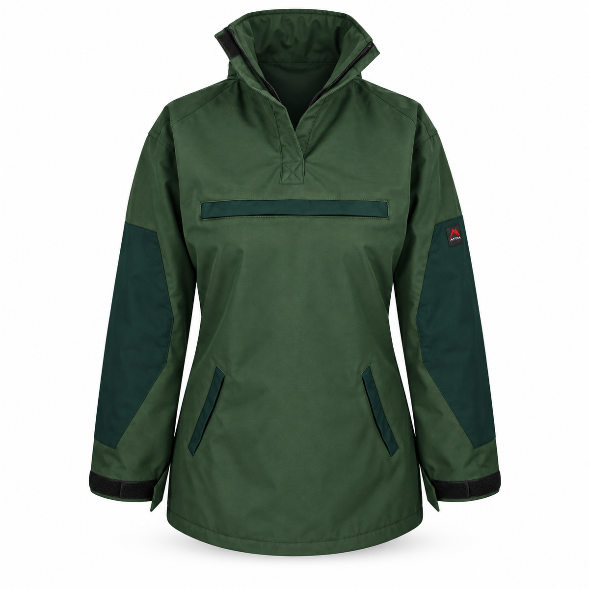 ATTIA Women's Pullover Outdoor Jacket – Forest Green