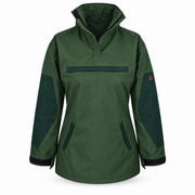 ATTIA women's pullover jacket in Forest Green, front view — AI visualisation