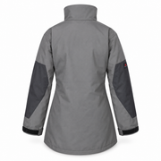 ATTIA women's pullover jacket in Grey, back view — AI visualisation; inferred construction