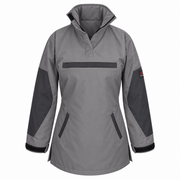 ATTIA women's pullover jacket in Grey, front view — AI visualisation