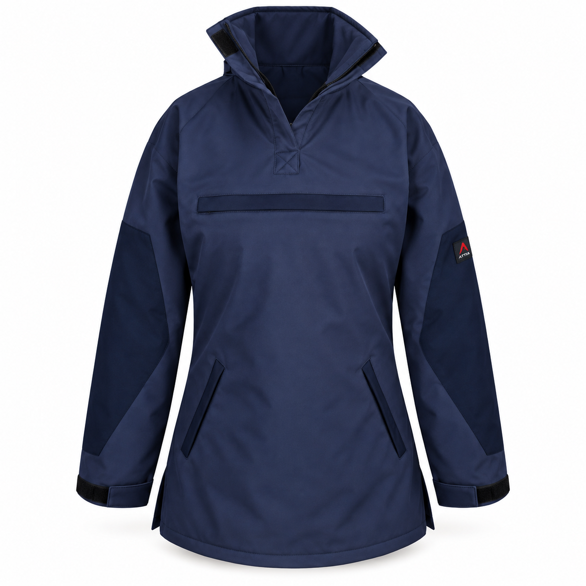 ATTIA Women's Pullover Outdoor Jacket – Navy