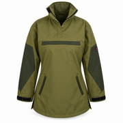 ATTIA women's pullover jacket in Olive Green, front view — AI visualisation