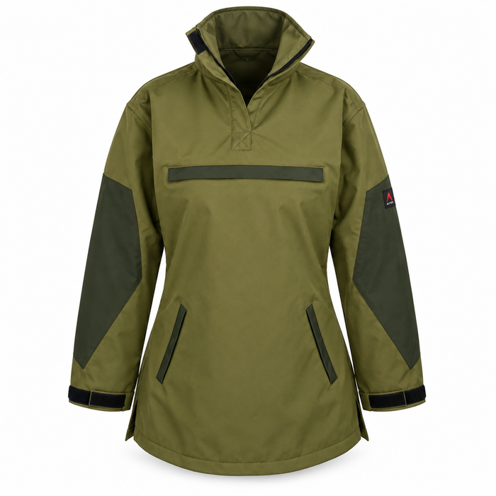 ATTIA Women's Pullover Outdoor Jacket – Olive Green